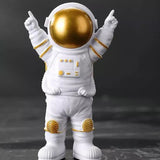 Hjemix | Harpiks Astronaut Figur Statue Rom Reisende Skulptur Utdanningsleketøy Skrivebordsdekorasjon Astronaut Modell For Barn Gave