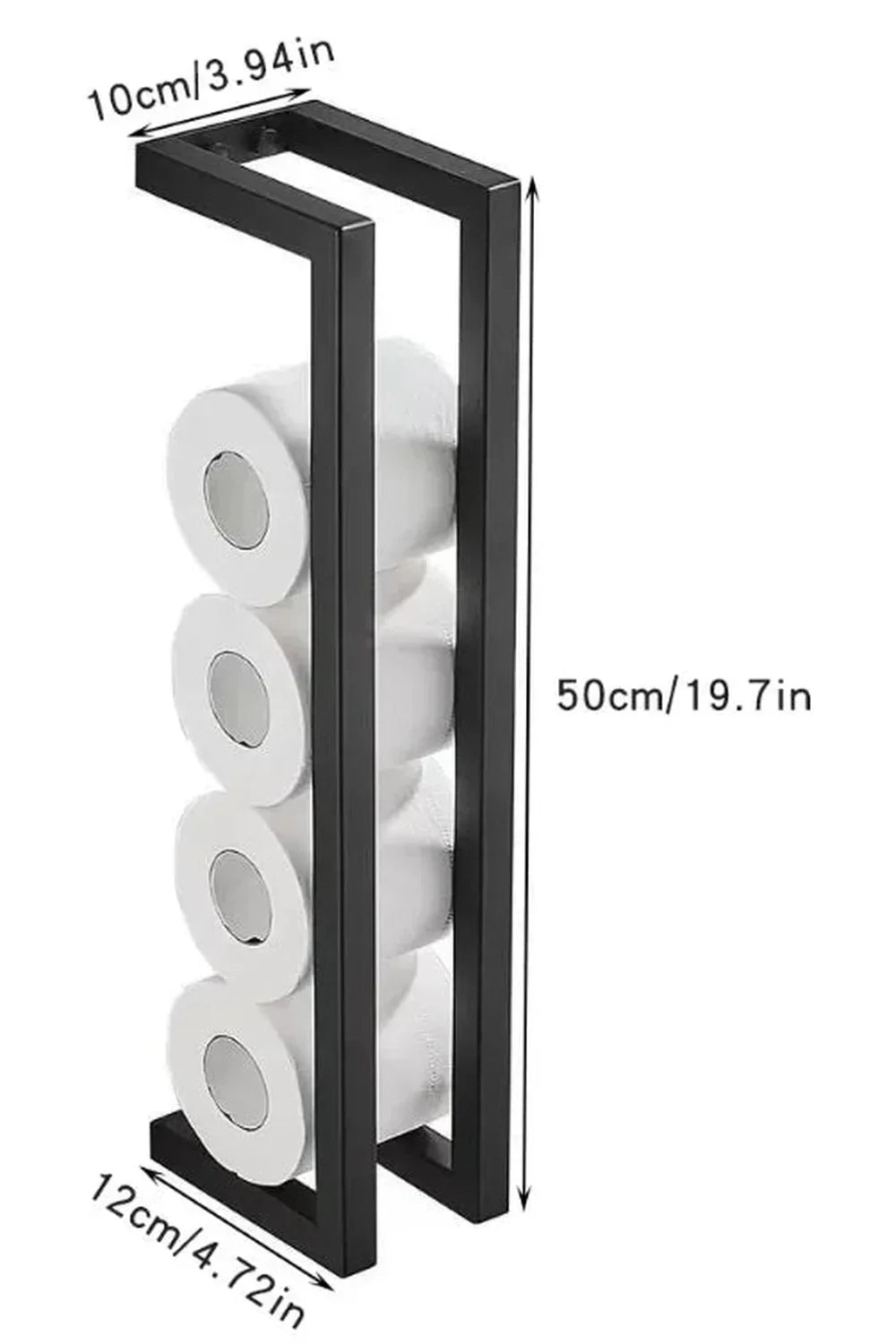 Hjemix | Slim Svart Badhyller