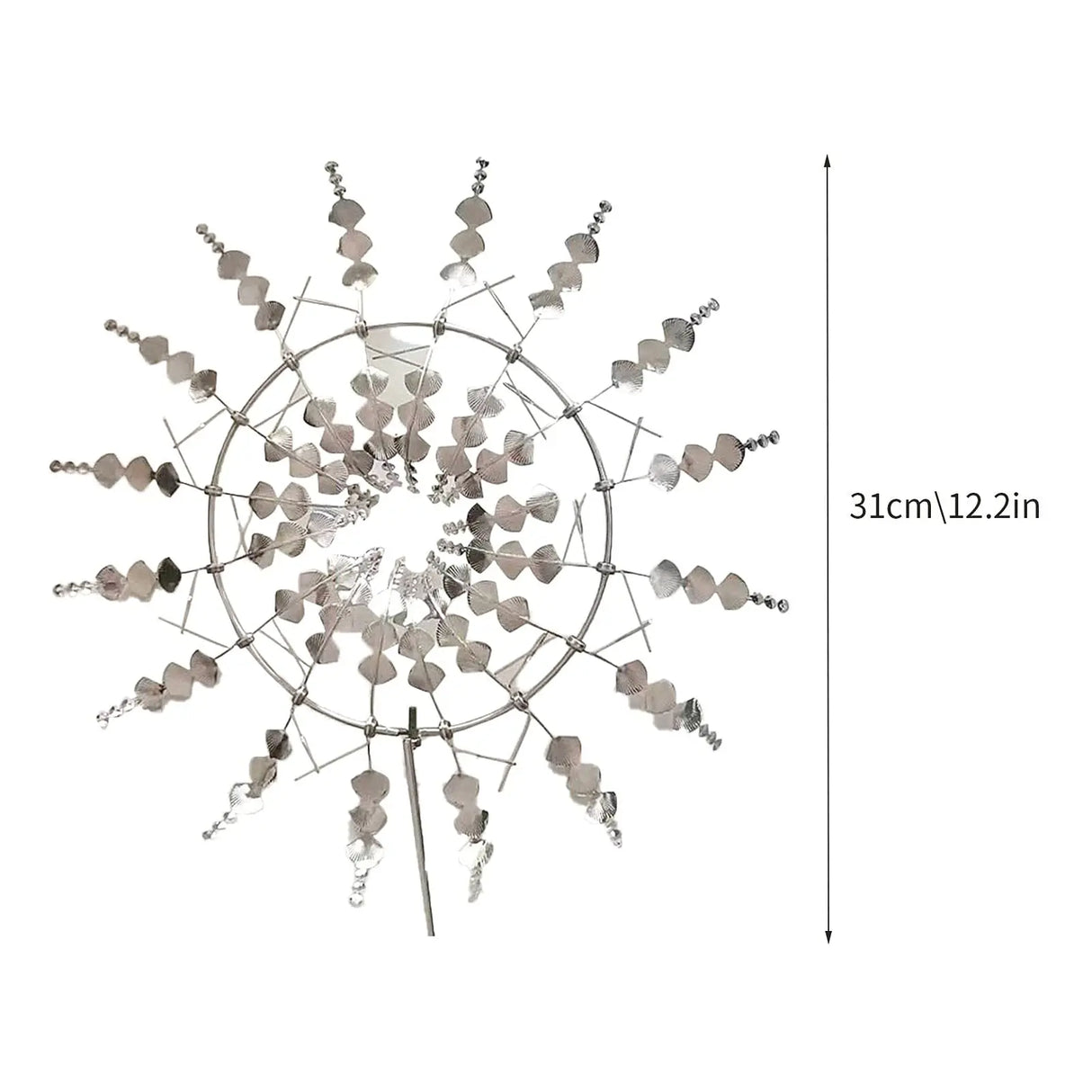 Hjemix | Unik solcelledrevet kinetisk metall vindmølle spinner - Magiske vind samlere for patio, hage, plen utendørs dekorasjon