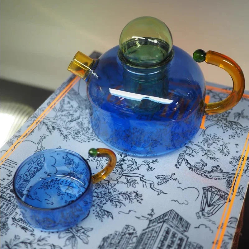 Hjemix | Vintage Fargerik Glass Teapot