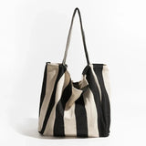 Hjemix | Stripete lin totebag