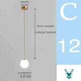 Hjemix | Mid-Century Modern Glass Ball Pendant Light