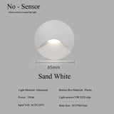 Hjemix | Moderne vanntett IP65 LED innfelt vegglampe for utendørs belysning - 3W innebygd trinn- og trapp-balkongportal lys