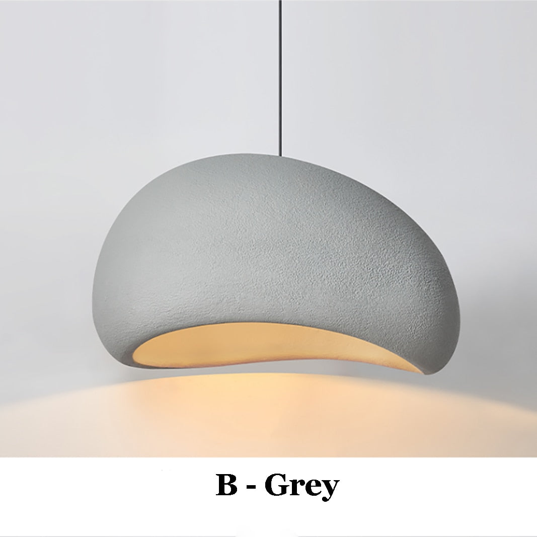 Hjemix | Japansk Wabi-Sabi Modern Minimalist Spisestue Kromelys Stue & Soverom Bar Hengende Dekorasjon Lampe