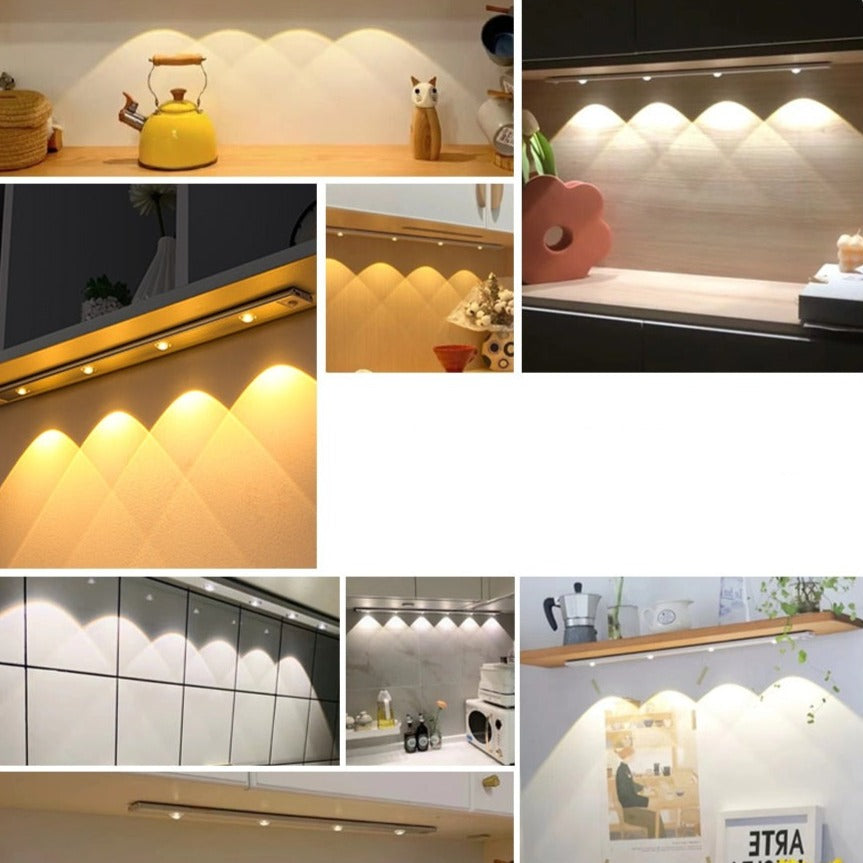 Hjemix | Royelux Oppladbar LED Kjøkkenlys - Bevegelsessensor, Dimmbar, USB Lading