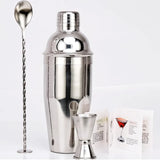 Hjemix | 550 ml/750 ml Rustfritt Stål Cocktail Shaker Mixer Drink Bartender Sett Bar Sett Verktøy Med Vin Stativ Verktøy for Fødselsdagsgave