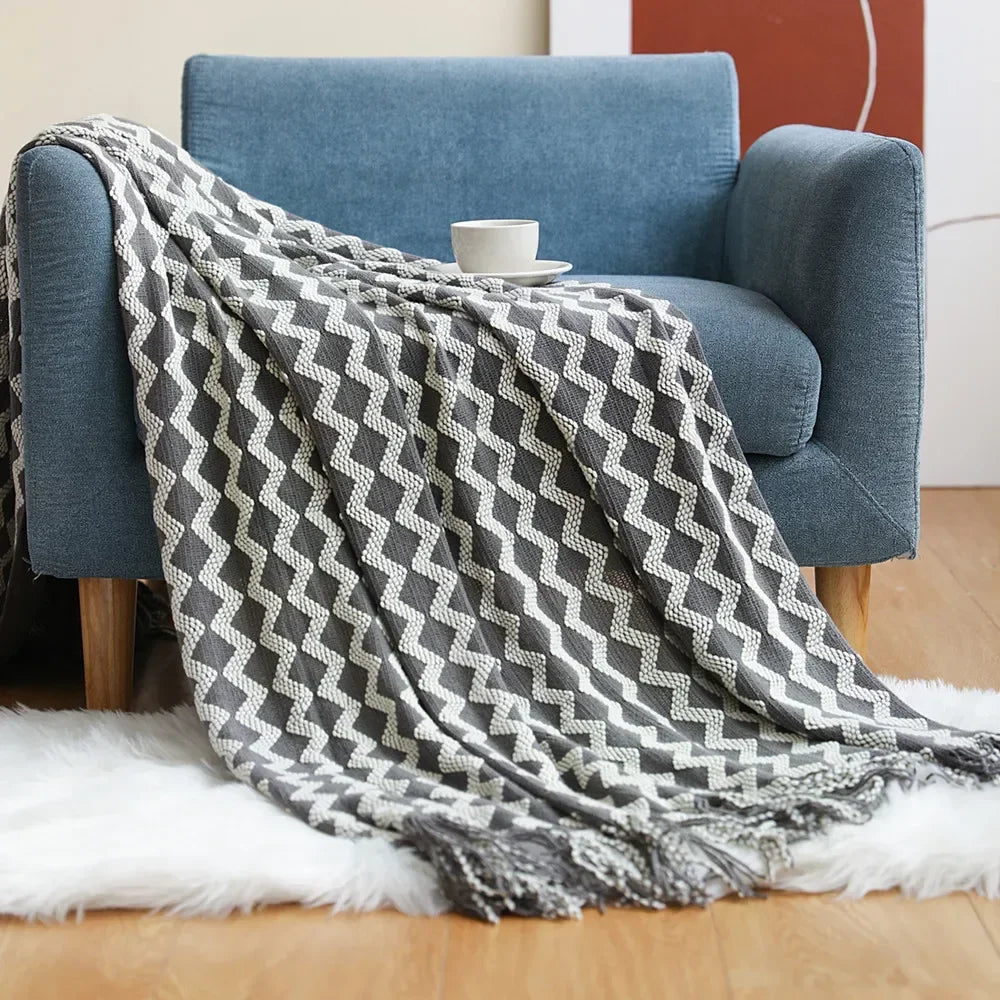 Hjemix | Nordic Style Dick Strikket Teppe