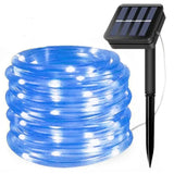 Hjemix | LED solcelle string lys - utendørs vanntette lys for jul, hage, plen, trær, gjerde og sti dekor