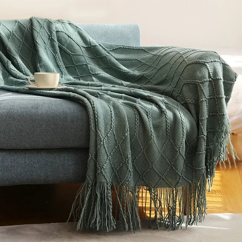 Hjemix | Nordic Style Dick Strikket Teppe