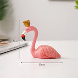 Hjemix | Nordisk Flamingo Figur Figur Statue Skulptur Stue Kontor Bryllup Fest Ornamenter Hjem Dekorasjon Tilbehør