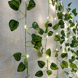 Hjemix | Kunstige vinplanter med LED-lamper for oppheng