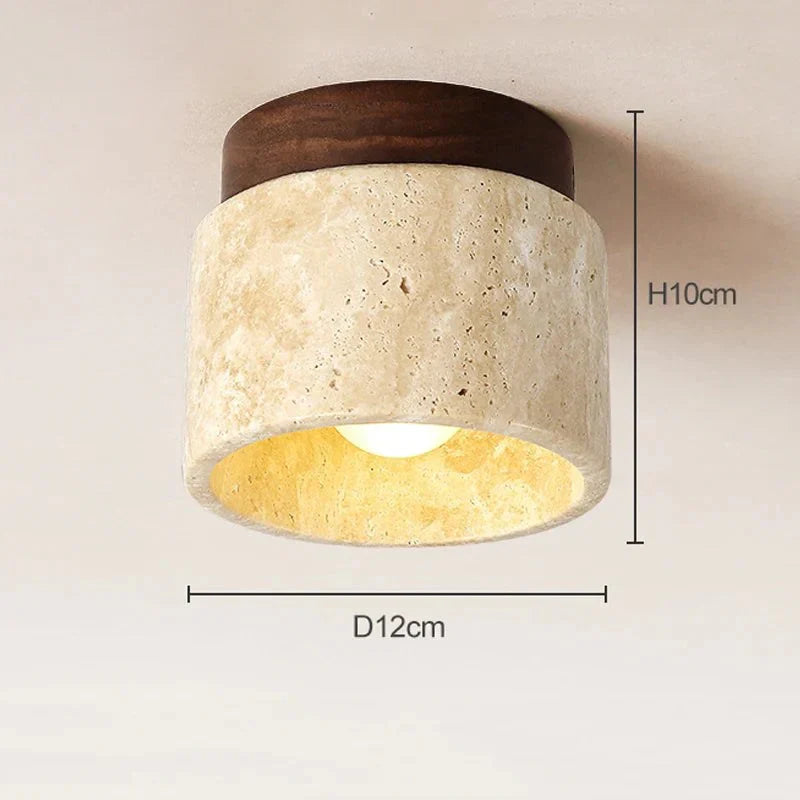 Hjemix | Wabi Sabi Gult Marmor Taklampe