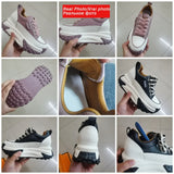 Hjemix | 7 cm Plattform Wedge Sneakers laget av Lær