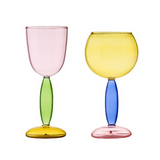 Hjemix | Borosilicate 3-Farge Glass - Vin Glass