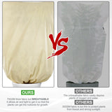 Hjemix | Vinterbeskyttelsestrekk for planter - Frostbeskyttelse med glidelås og snøring, pustende for palmer og potteplanter i hagen