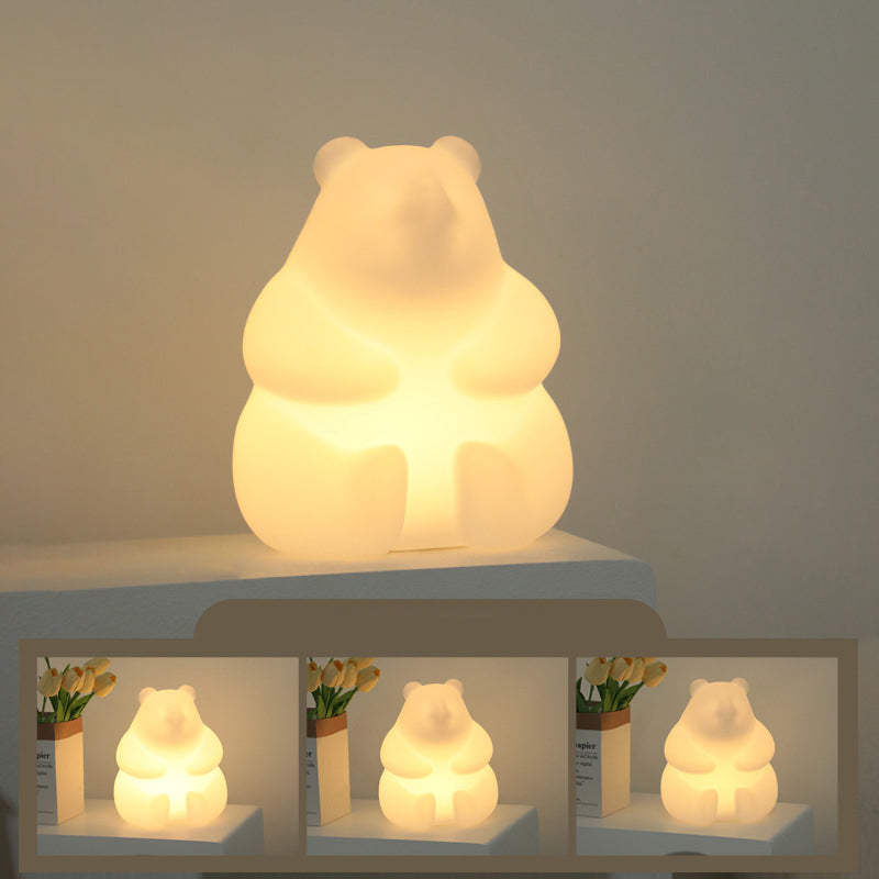 Hjemix | Moderne Kreativ Bjørn PE LED Bordlampe for Stuen