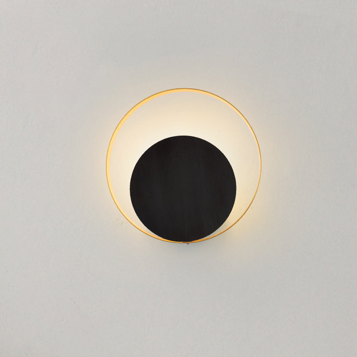 Hjemix | Moderne Minimalistisk Jern Sirkel Ring 1-Lyskilde Vegglampe For Soverom