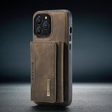 Hjemix | 2 i 1 avtakbar skinnlommebokdeksel for iPhone