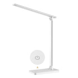 Hjemix | Minimalistisk Intelligent Firkanthåndtak Sammenleggbart USB LED Skrivebordslampe