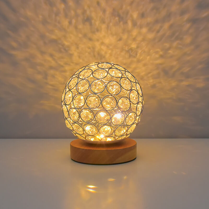 Hjemix | Moderne Minimalistisk Rund USB Oppladbar LED Nattlampe Bordlampe