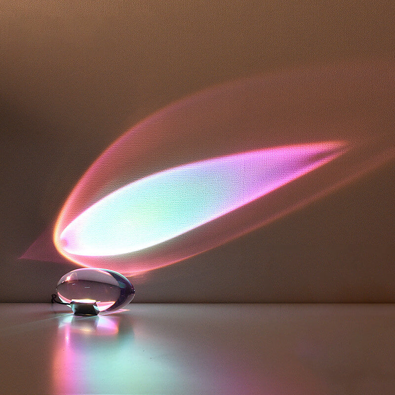 Hjemix | Kreativ Krystallprojeksjon Engel Øyne LED Bordlampe