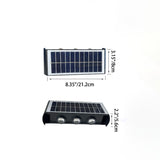 Hjemix | Modern Simplicity Solarlampe Vanntett Rektangulær ABS PMMA LED Vegglampe For Utendørs Patio