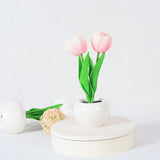 Hjemix | Moderne Kreativ Simulering Tulipan Peony LED Nattlys Bordlampe
