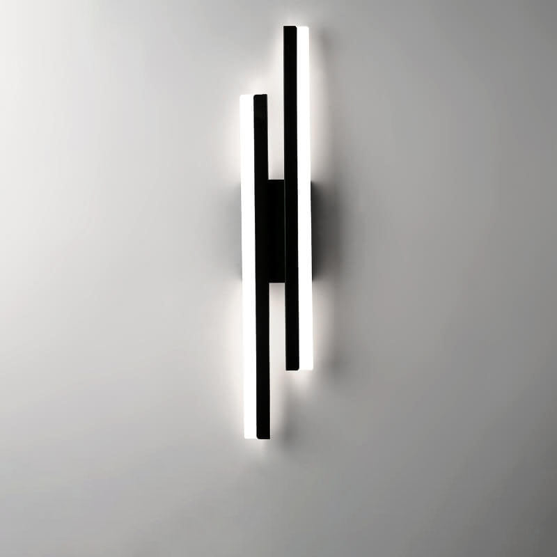 Hjemix | LuxLine Moderne LED Vegglampe | Minimalistisk Design | Jern & Akryl | Dimmbar Lys