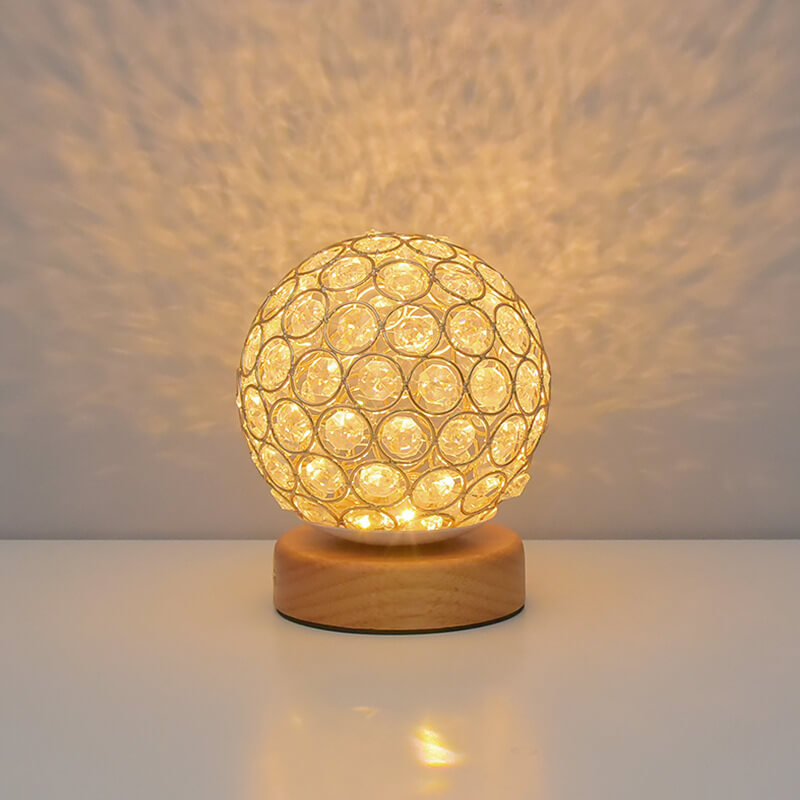 Hjemix | Moderne Minimalistisk Rund USB Oppladbar LED Nattlampe Bordlampe