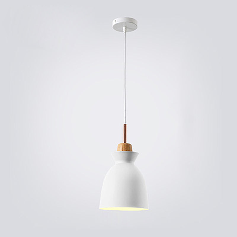 Hjemix | AuroraLite Nordic Pendant Lamp | Metal Design | 1-Light | Modern Color Options