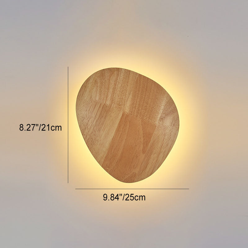 Hjemix | Moderne Minimalistisk Rund Uregelmessig Oval Tre LED Vegglampe for Stue