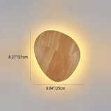 Hjemix | Moderne Minimalistisk Rund Uregelmessig Oval Tre LED Vegglampe for Stue