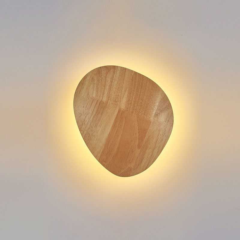 Hjemix | Moderne Minimalistisk Rund Uregelmessig Oval Tre LED Vegglampe for Stue