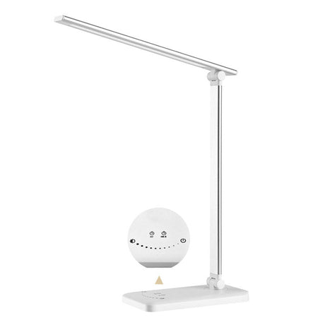 Hjemix | Minimalistisk Intelligent Firkanthåndtak Sammenleggbart USB LED Skrivebordslampe