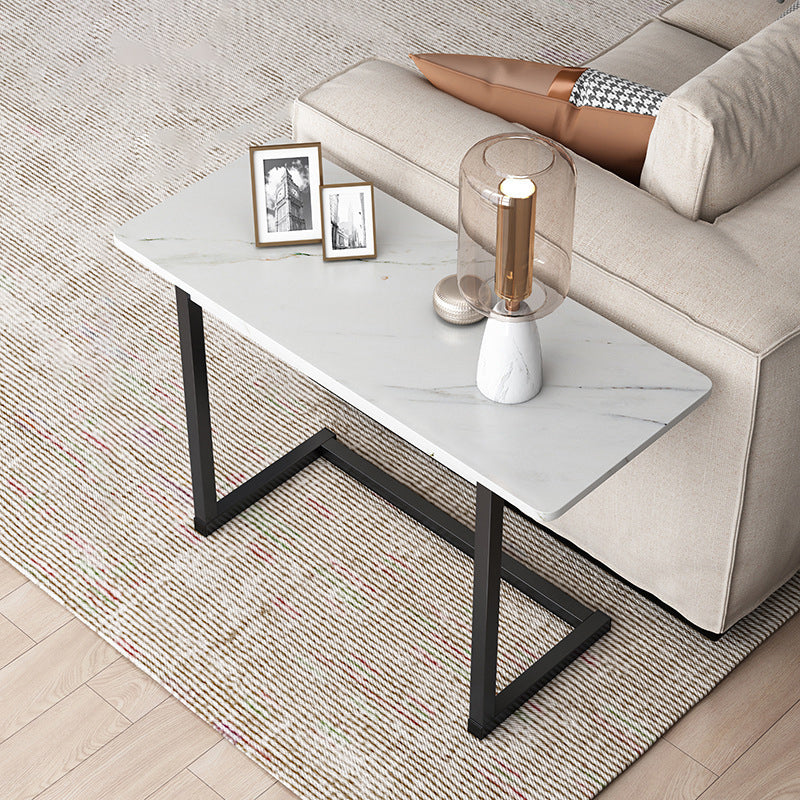 Hjemix | ModernoCurve C-Side Table | MDF tabletop | Moderne design | Plassbesparende | Perfekt for stue og soverom