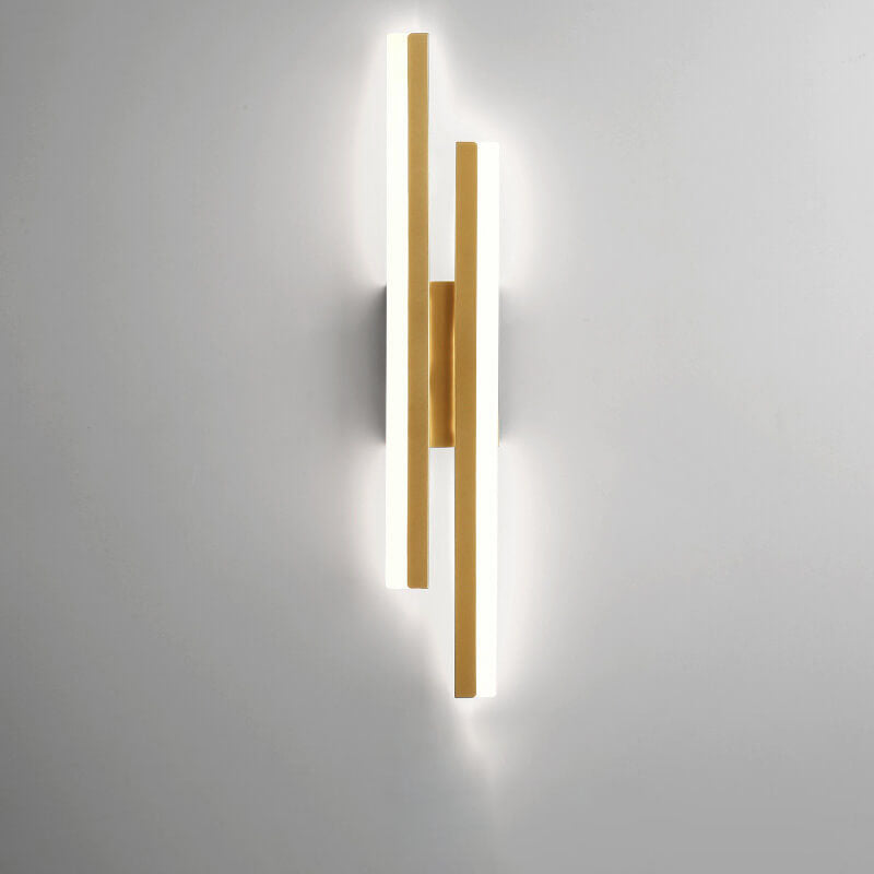 Hjemix | LuxLine Moderne LED Vegglampe | Minimalistisk Design | Jern & Akryl | Dimmbar Lys