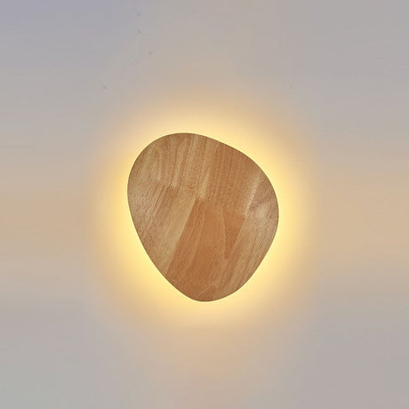 Hjemix | Moderne Minimalistisk Rund Uregelmessig Oval Tre LED Vegglampe for Stue