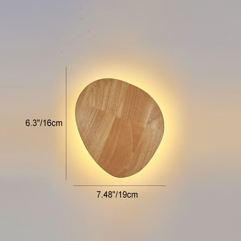 Hjemix | Moderne Minimalistisk Rund Uregelmessig Oval Tre LED Vegglampe for Stue