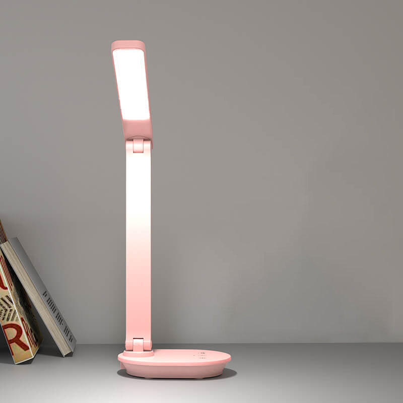 Hjemix | Moderne dobbelt sammenleggbart øyepleie trådløst oppladbart LED skrivebordslampe