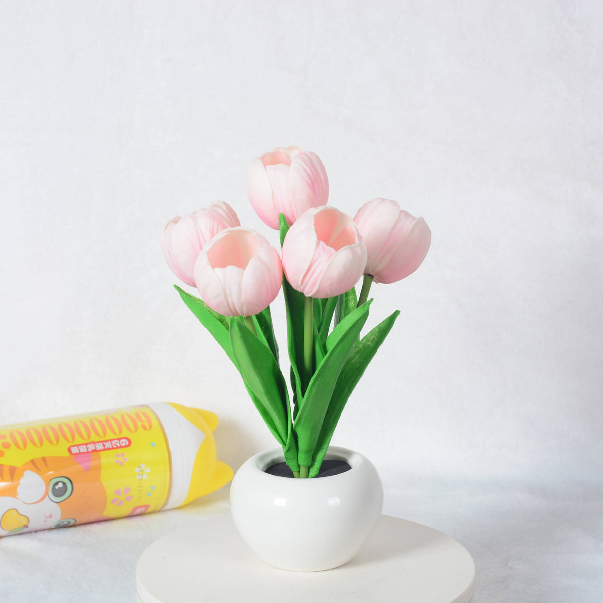 Hjemix | Moderne Kreativ Simulering Tulipan Peony LED Nattlys Bordlampe