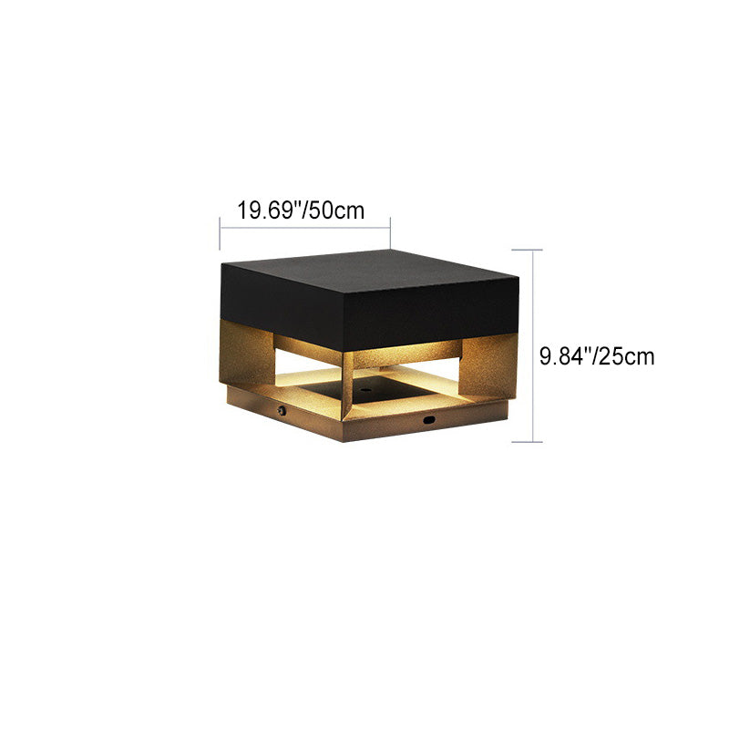 Hjemix | LumaCast LED Utendørsbelysning | Modern Rustfritt Stål Lampe | Vanntett | Hage- og Landskapsbelysning