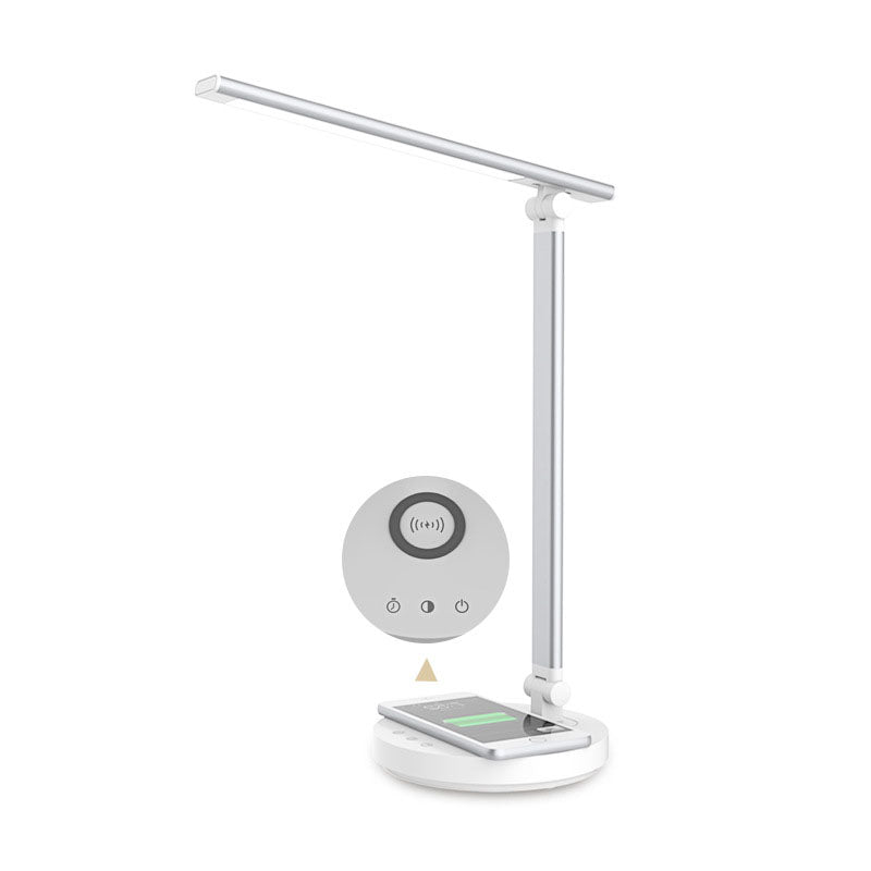Hjemix | Minimalistisk Intelligent Firkanthåndtak Sammenleggbart USB LED Skrivebordslampe