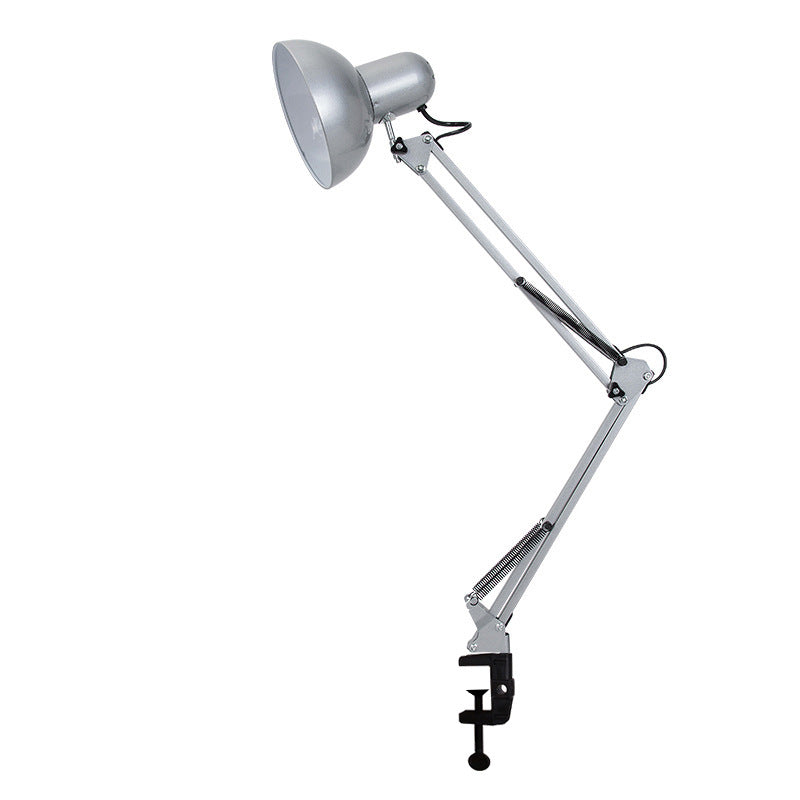 Hjemix | Moderne minimalistisk sammenleggbar bordlampe med lang arm og klemme laget av ABS med 1 lys for soverommet