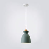 Hjemix | AuroraLite Nordic Pendant Lamp | Metal Design | 1-Light | Modern Color Options