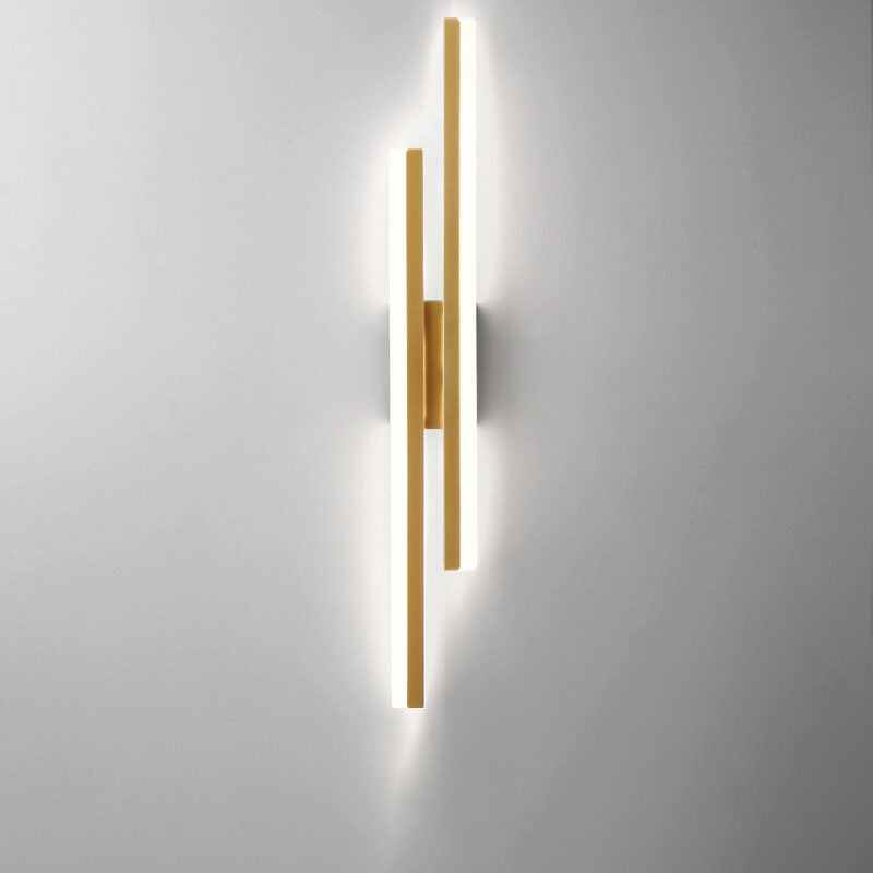 Hjemix | LuxLine Moderne LED Vegglampe | Minimalistisk Design | Jern & Akryl | Dimmbar Lys