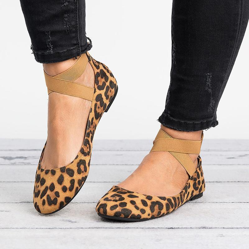 Hjemix | Kvinner Pu Nubuck Flate Casual Ballerina Sko