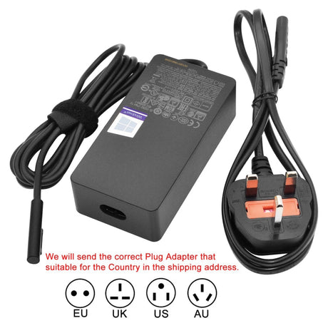 Hjemix | 102W Strømadapter Lader 1798 15V 6.33A for Microsoft Surface Book 2