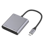 Hjemix | 4 i 1 Type-C til Dual HDMI + USB + Type-C HUB Adapter