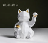 Hjemix | Nordisk Minimalisme Geometri Lykke Katt Statuer