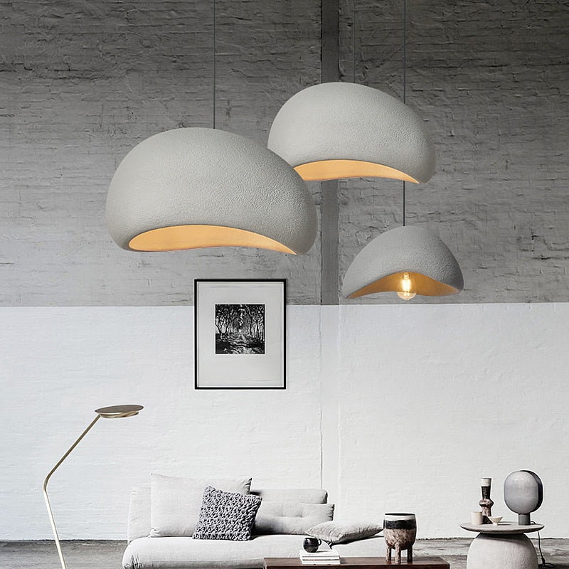 Hjemix | Japansk Wabi-Sabi Modern Minimalist Spisestue Kromelys Stue & Soverom Bar Hengende Dekorasjon Lampe